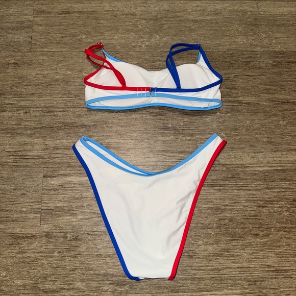 NWOT Wild Fable Red, White, & Blue Bikini Set - Small Top - Medium Bottoms - Picture 3 of 5
